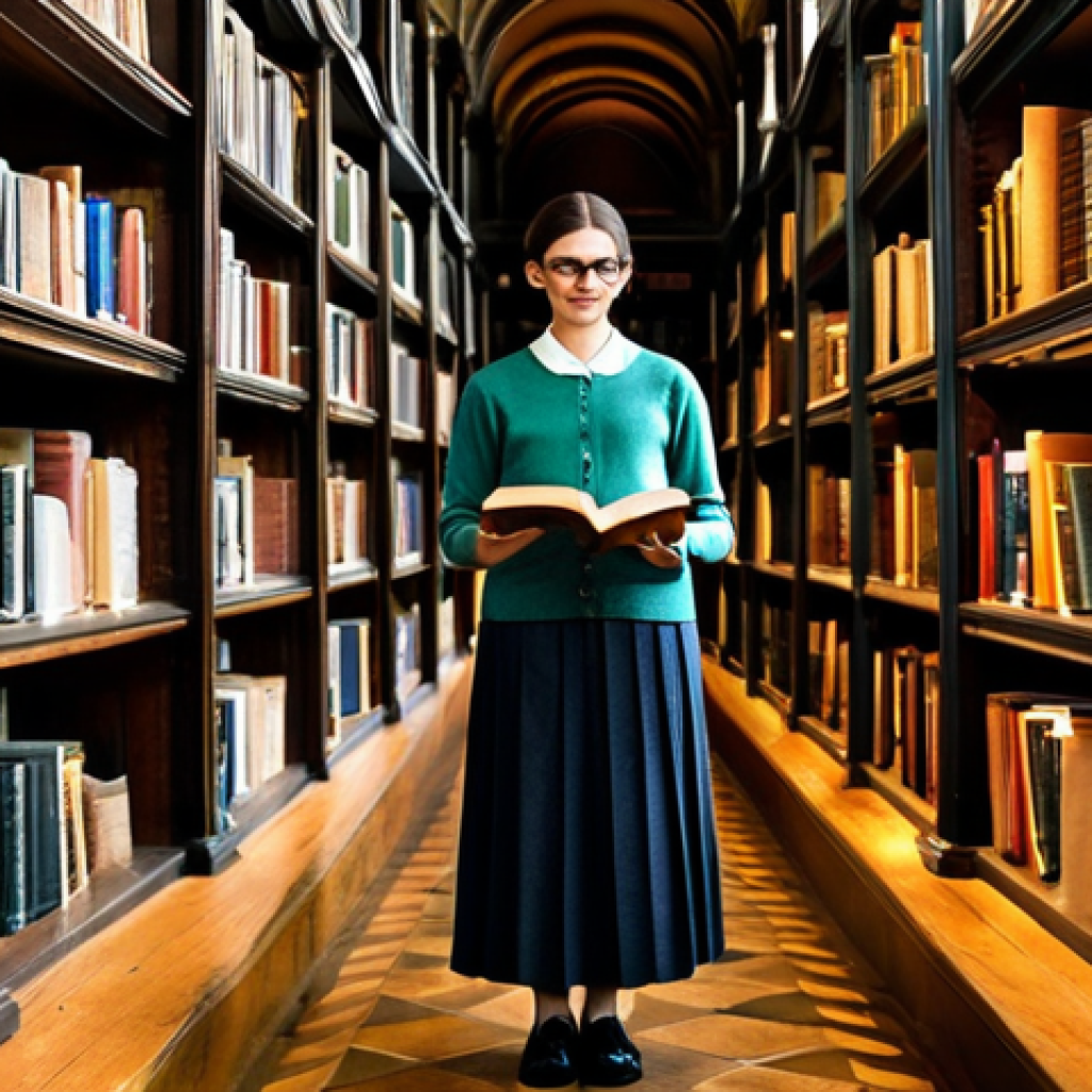 빅데이터 실무에서 사용되는 데이터 클러스터링 - **Subject:** A librarian organizing books in a grand, old library, surrounded by towering shelves.
 ...