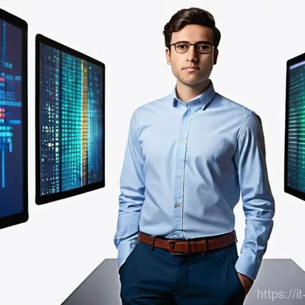 빅데이터 공부 중점 과목 가이드 - **Prompt:** "A young data scientist, of Italian descent, male, in his late 20s, wearing smart casual...