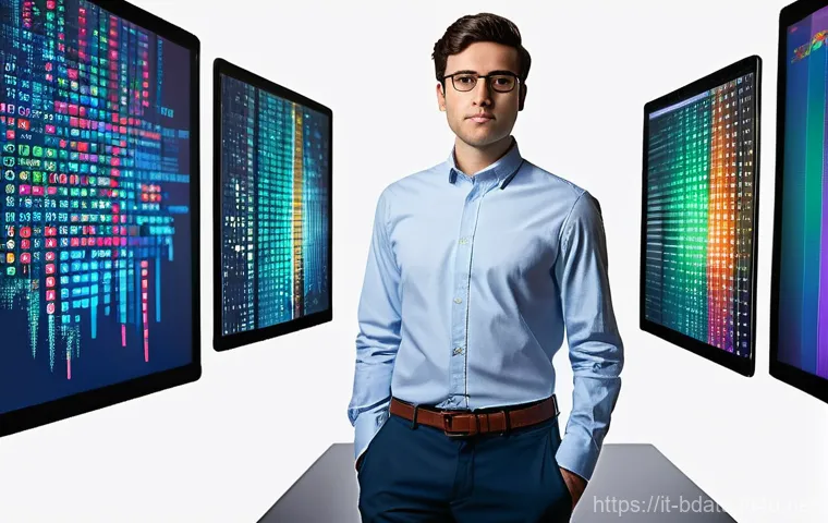 빅데이터 공부 중점 과목 가이드 - **Prompt:** "A young data scientist, of Italian descent, male, in his late 20s, wearing smart casual...