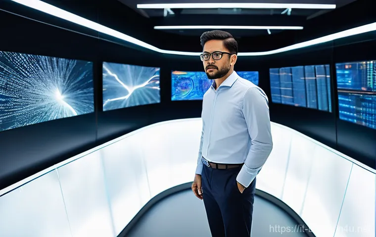 빅데이터 기술자와 소프트웨어 설계 - **Prompt:** A focused male Big Data Engineer, in his late 30s, dressed in a sleek, modern business c...