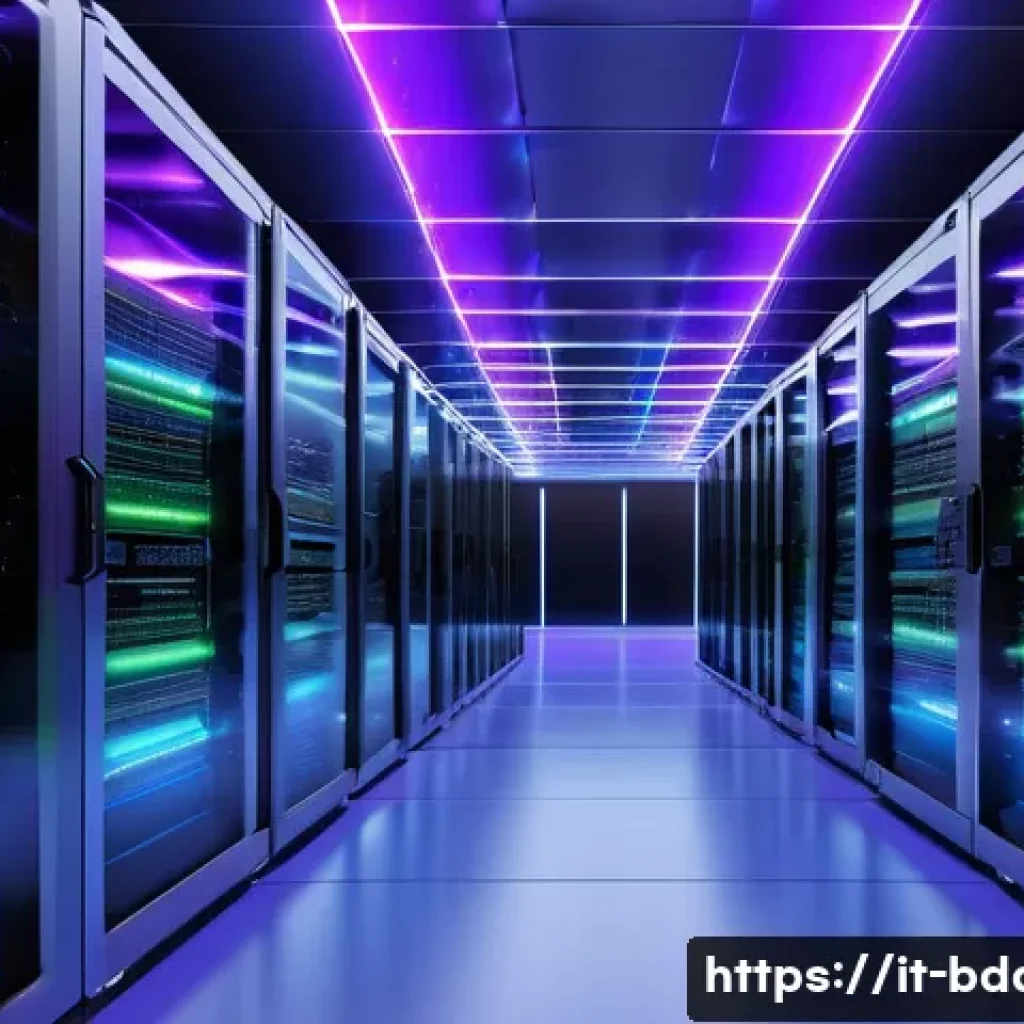 빅데이터 실무에서의 시스템 성능 개선 - **Prompt 1: Dynamic Cloud-Native Big Data Infrastructure**
A sleek, futuristic data center glowi...