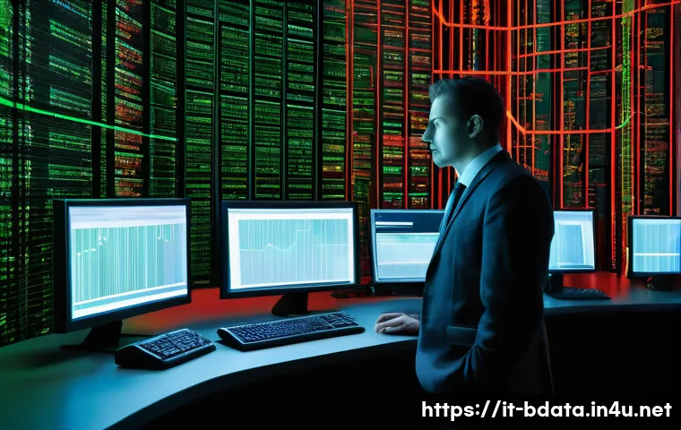 빅데이터 실무에서 데이터 전송 성공 사례 - A dramatic split image illustrating the evolution of big data transfer. On the left, a data professi...