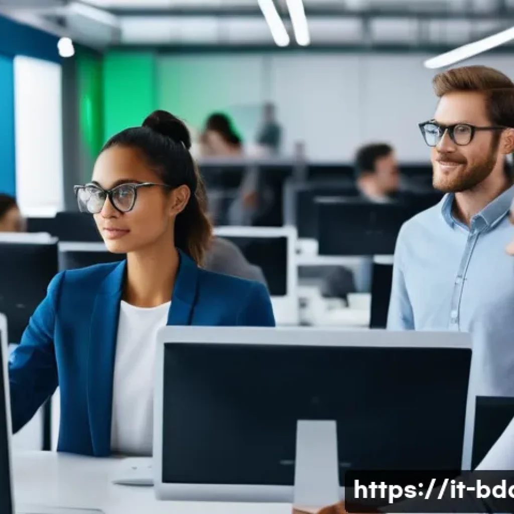 빅데이터 기술자의 오픈소스 활용 성공 사례 - **Prompt:** "A vibrant, collaborative team of diverse male and female professional software engineer...