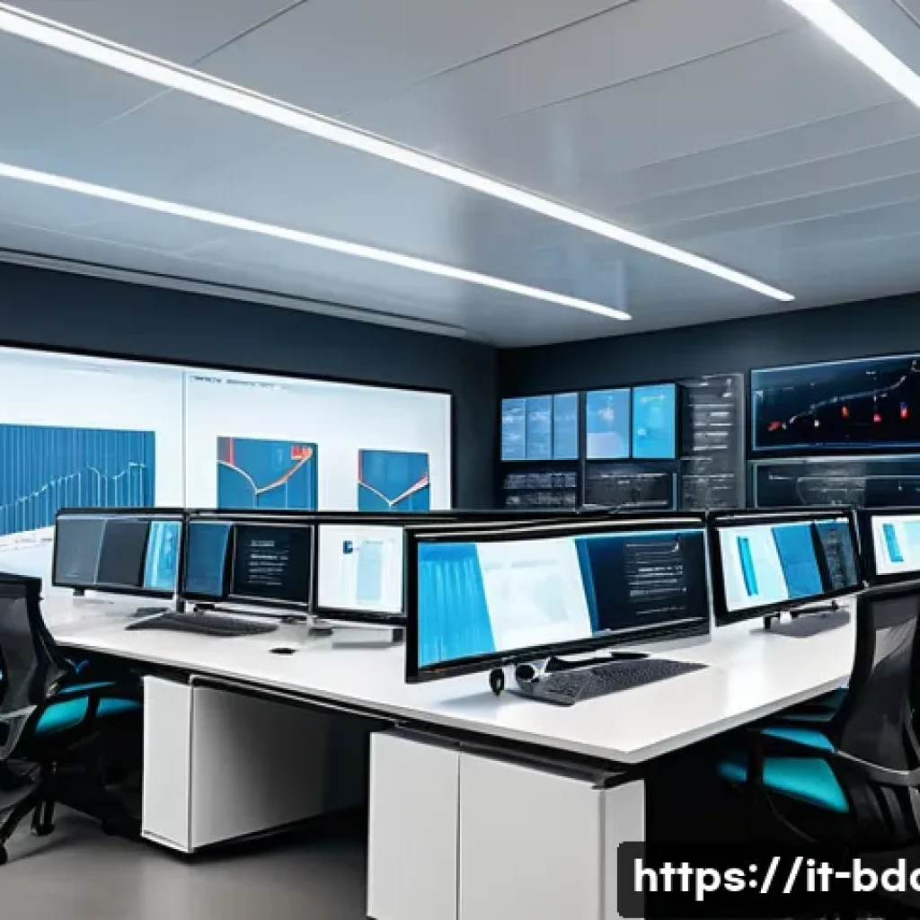 빅데이터 실무에서의 엔터프라이즈 솔루션 - A modern Italian manufacturing company’s data control room showcasing seamless integration of legacy...