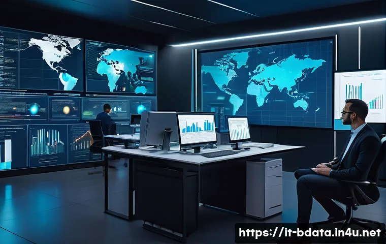 빅데이터 기술자들이 직면하는 도전 과제 - A modern office environment showcasing a diverse team of Italian data scientists and IT professional...