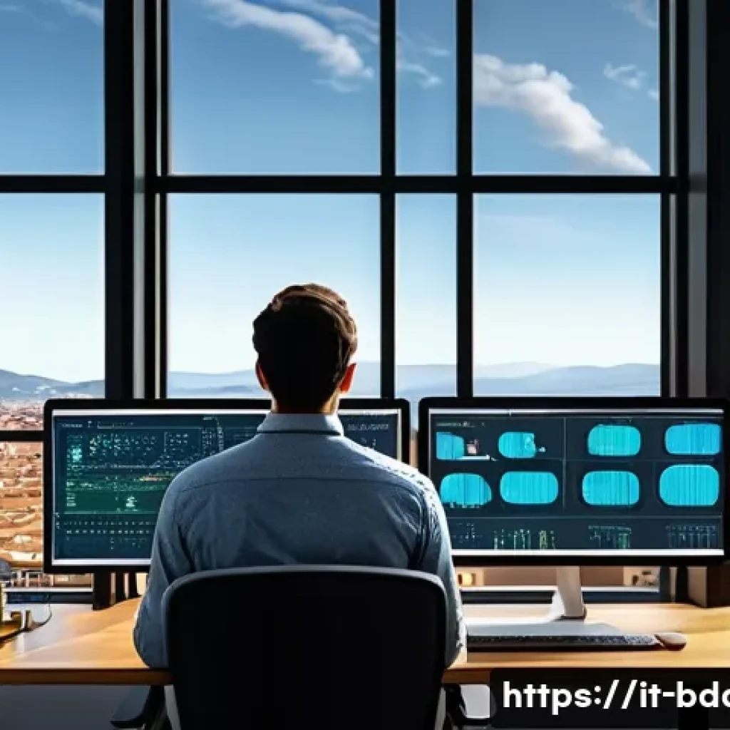 빅데이터 기술자의 글로벌 자격증 시험 후기 - A detailed digital illustration of a professional Big Data Engineer workspace in a modern Italian te...