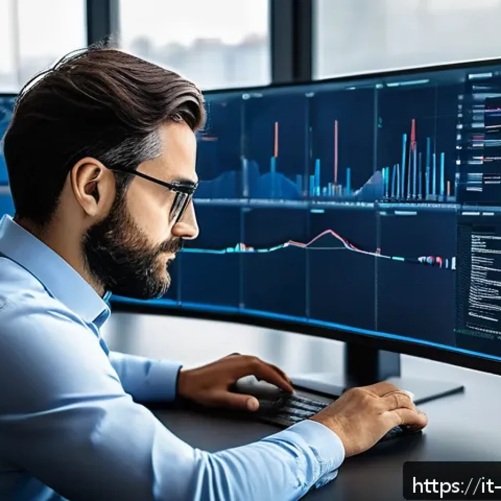 빅데이터 기술자 직무 환경 변화 - A modern Italian Big Data Engineer working in a sleek, high-tech office in Milan, surrounded by mult...