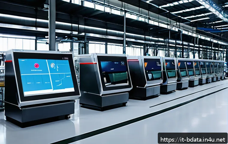 빅데이터 실무에서의 머신러닝 적용 사례 - A modern Italian manufacturing plant in Lombardy featuring advanced predictive maintenance technolog...
