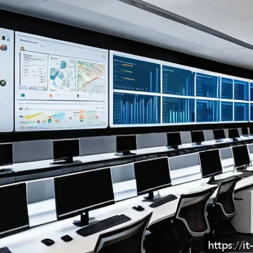 Home 17 빅데이터 기술자의 데이터 흐름 분석 사례 - A detailed illustration of a modern data engineering workspace in an Italian office setting, featuri...